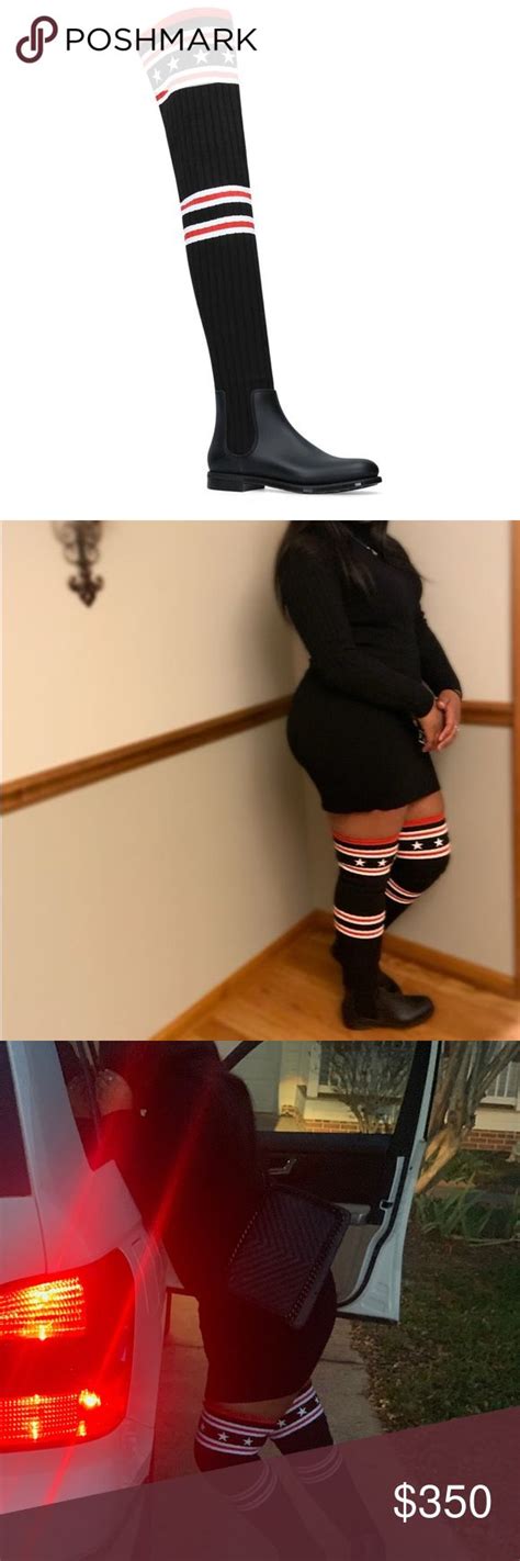 givenchy thigh high sock boots